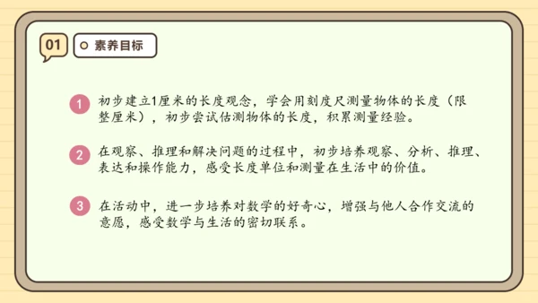 【课堂无忧】人教版二年级上册数学-1.1 厘米的认识 任务型教学（课件）(共44张PPT)
