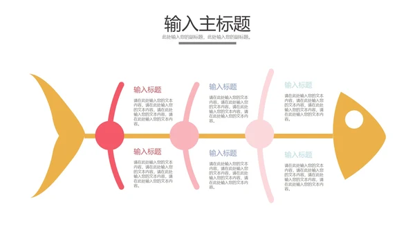 鱼骨图样式合集PPT模板