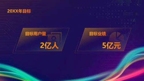 蓝紫色科技风互联网行业年会