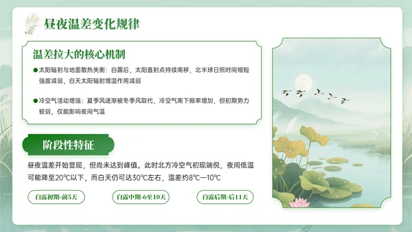 绿色中国风白露节气知识PPT模板