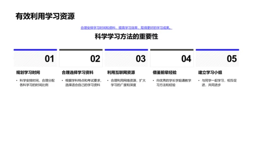 高效高考备考攻略PPT模板