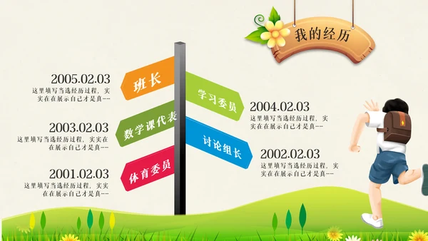 小学生大队委竞选自我介绍班干部竞选PPT模板