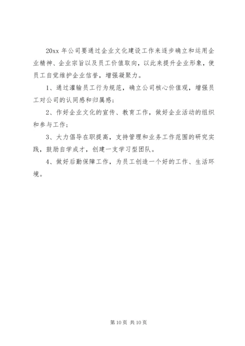 某某公司年度工作计划.docx