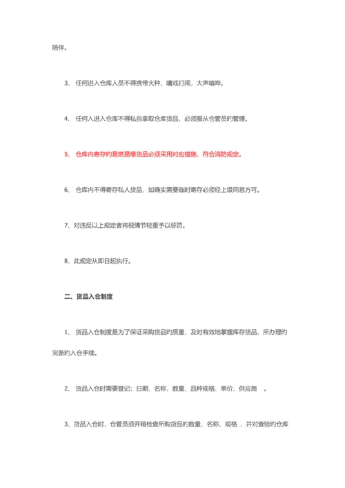 电子商务仓库规章制度及流程.docx