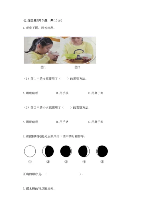 教科版科学二年级上册《期末测试卷》及答案下载.docx