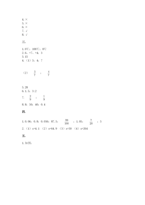 西师大版六年级数学下学期期末测试题标准卷.docx