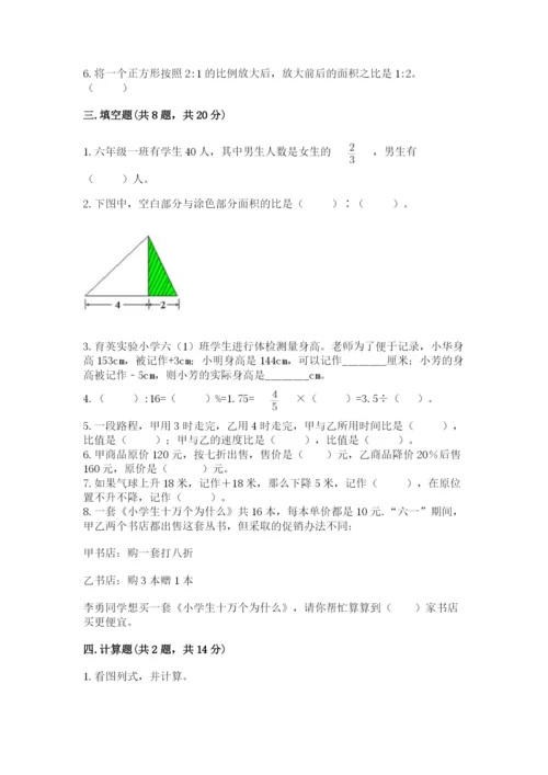 玉田县六年级下册数学期末测试卷标准卷.docx