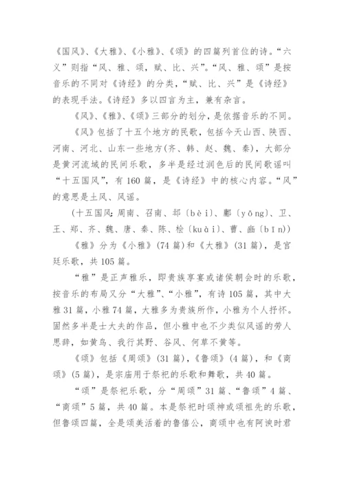 诗经的主要内容.docx