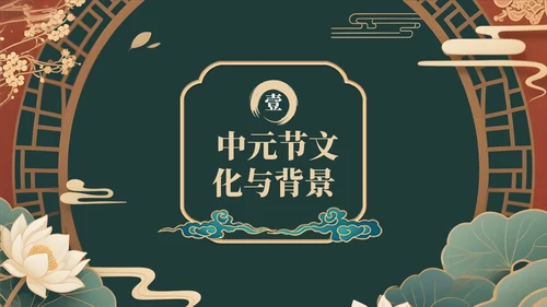 绿色中国风中元节活动策划与营销策略