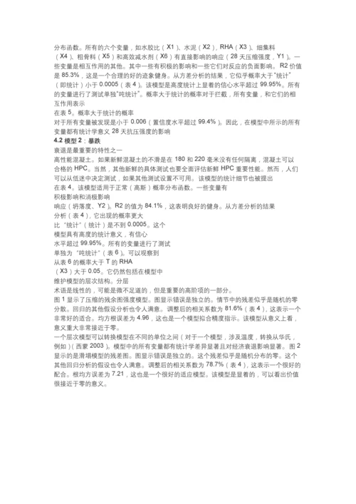 稻壳灰强度和衰退的预测结合高性能混凝土工程管理论文.docx