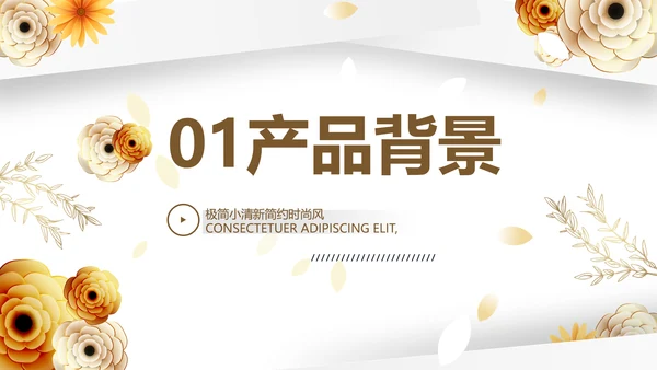 清新时尚公司产品介绍宣传PPT动态
