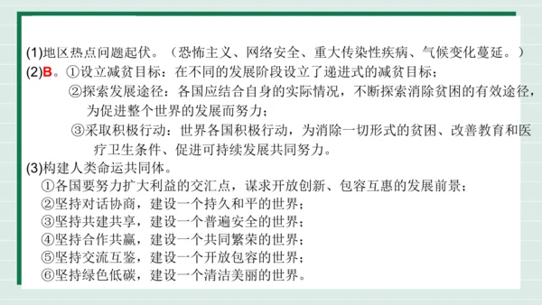 九下道法第一单元我们共同的世界复习课件2024  