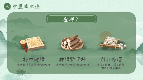 我要减肥中医的减脂养生智慧通用PPT模板