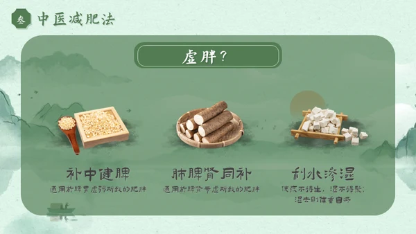 我要减肥中医的减脂养生智慧通用PPT模板