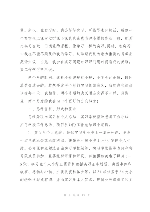 实习生个人工作计划模板5篇.docx