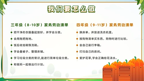 绿色卡通农夫五一劳动最光荣主题班会带内容PPT模板