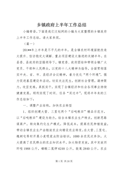 乡镇政府上半年工作总结_1.docx