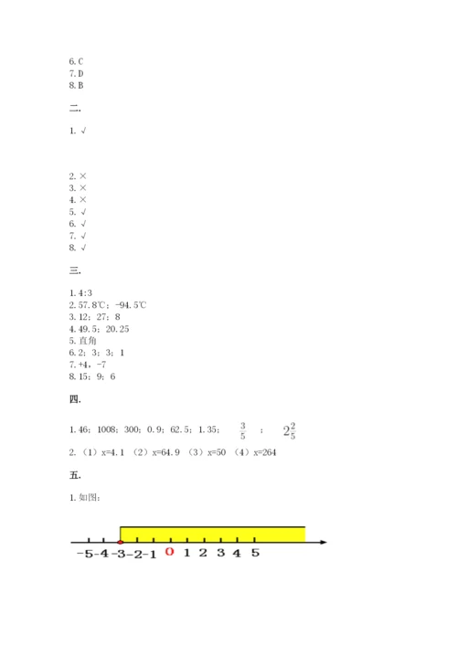 冀教版小升初数学模拟试题附参考答案（培优b卷）.docx