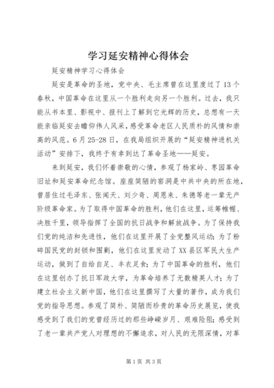 学习延安精神心得体会 (13).docx