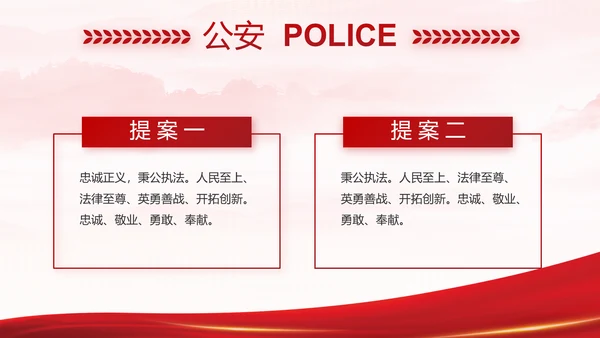 大气公安年终工作总结新年计划PPT