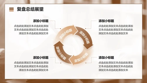 棕色几何简约风文献汇报工作总结汇报PPT模板