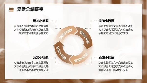 棕色几何简约风文献汇报工作总结汇报PPT模板