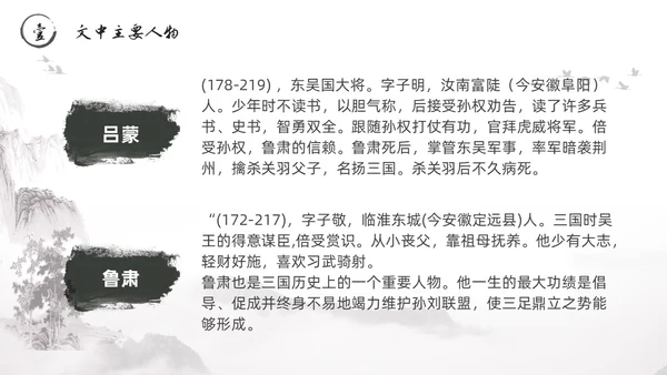 黑白古风水墨风孙权劝学初中七年级下册人教版语文PPT课件人教版初中语文七年级下册课件