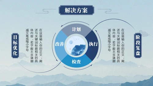 中国风淡雅论文答辩通用PPT模板