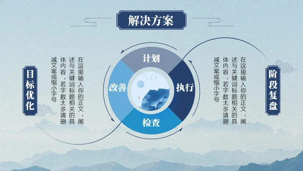 中国风淡雅论文答辩通用PPT模板