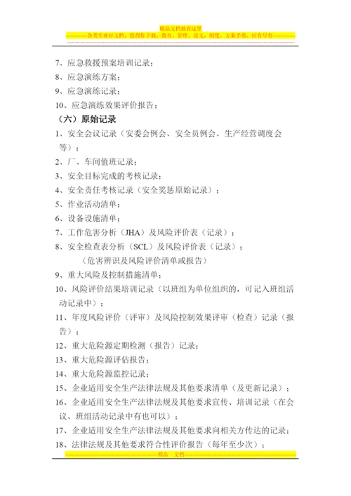 安全标准化管理制度、台帐、记录及其他资料.docx