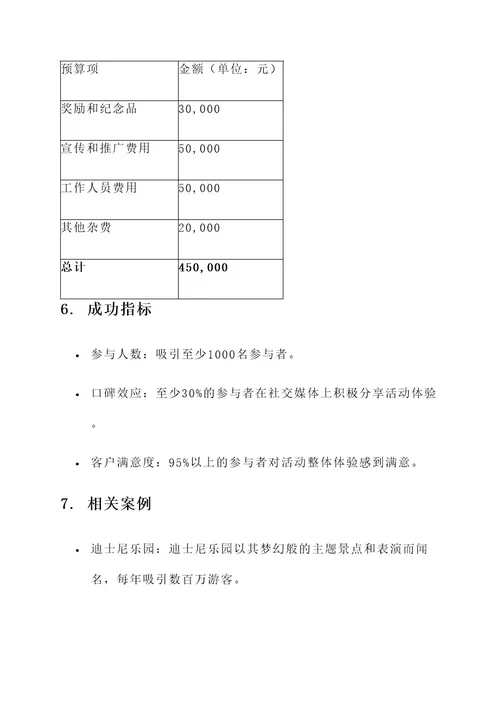 有创意的大型主题活动方案