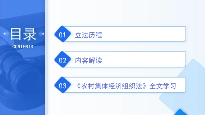 新修订中华人民共和国农村集体经济组织法解读学习PPT