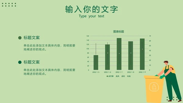 绿色环保工作总结报告PPT模板