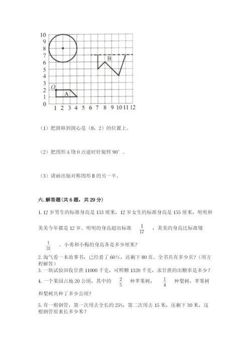 人教版六年级上册数学期末测试卷含完整答案【有一套】.docx