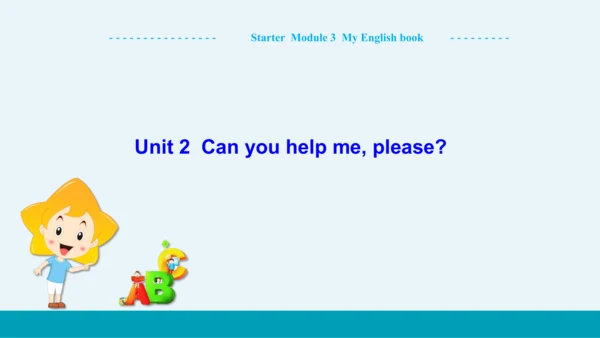 【轻松备课】外研版初中英语七年级上Starter Module 3 Unit 2教学课件