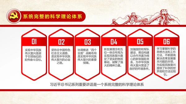 党课学习系列重要讲话治国理政PPT模板