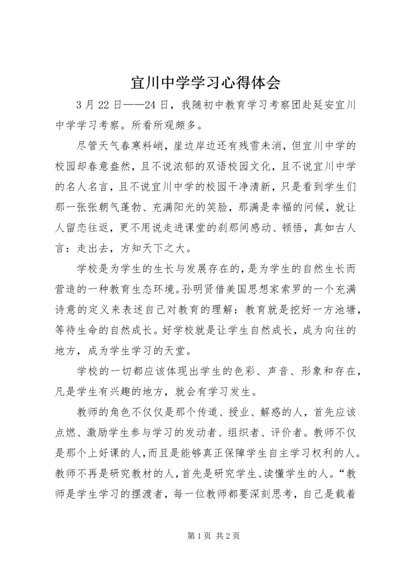 宜川中学学习心得体会.docx