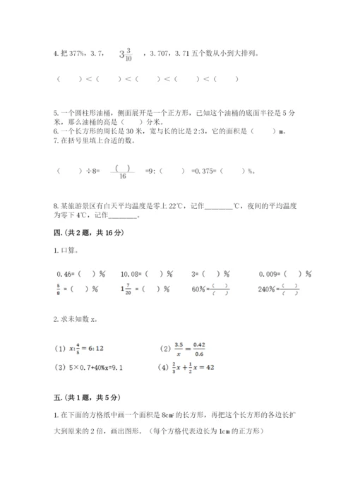 苏教版数学六年级下册试题期末模拟检测卷含答案（突破训练）.docx