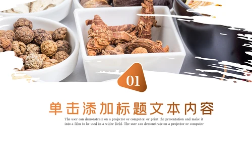 中医中药中国风简约风格PPT模板