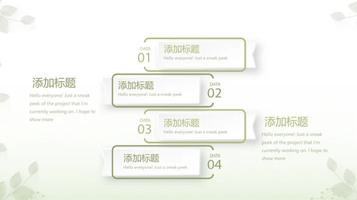绿色清新春季护肤动态PPT