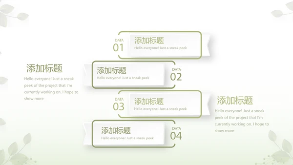 绿色清新春季护肤动态PPT