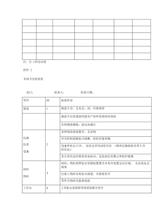 食品厂车间卫生清洁程序