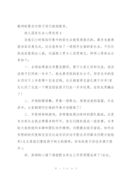 幼儿园家长会心得优秀10篇.docx