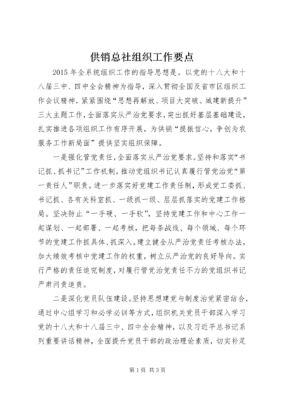 供销总社组织工作要点.docx