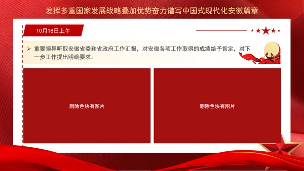 重要领导安徽考察强调发挥多重国家发展战略叠加优势奋力谱写中国式现代化安徽篇章PPT课件