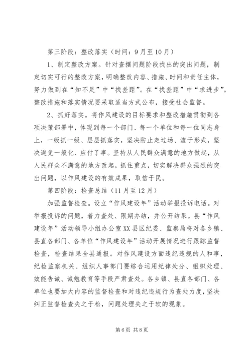 药监局作风建设年活动方案.docx