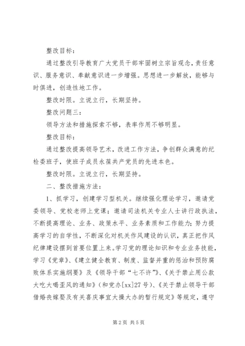 作风建设集中教育活动整改措施 (5).docx