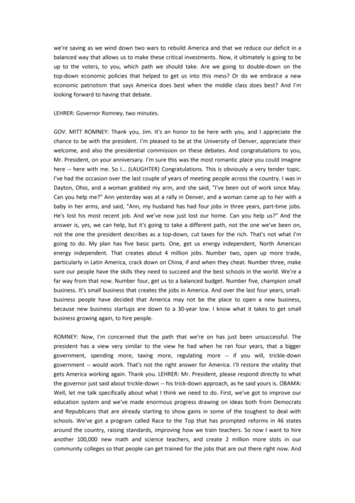 美国总统大选首场电视辩论英文实录.docx