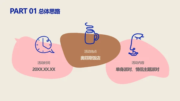 色块简约风情人节营销方案