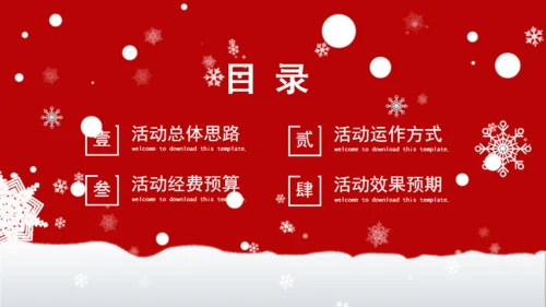 圣诞节促销活动宣传策划通用PPT模板